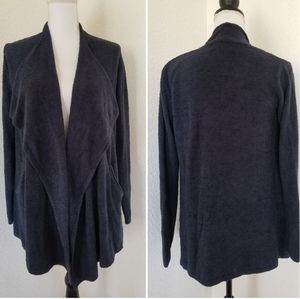 Barefoot Dreams Blue Cozy Chic cardigan sweater size xs/s